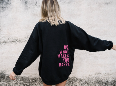 Ellen | Hoodie mit Happy-Statement