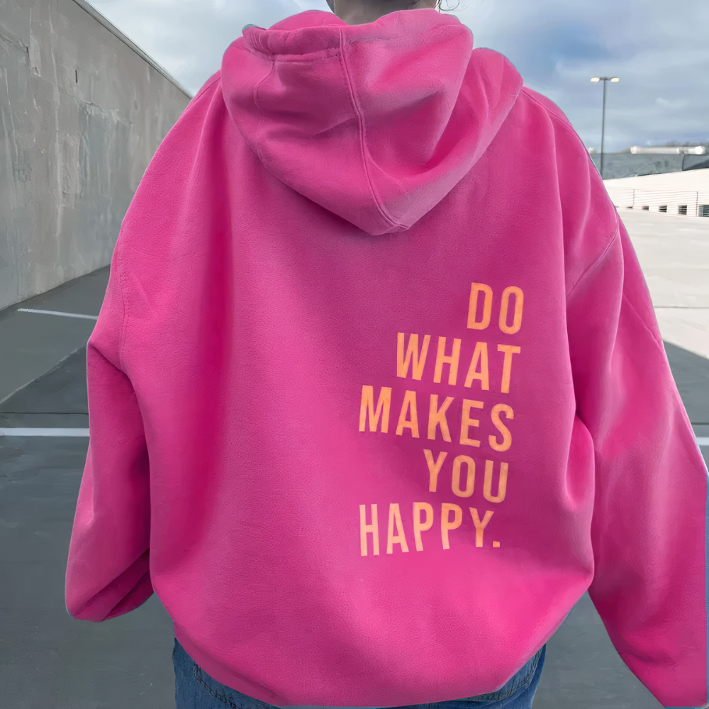 Ellen | Hoodie mit Happy-Statement